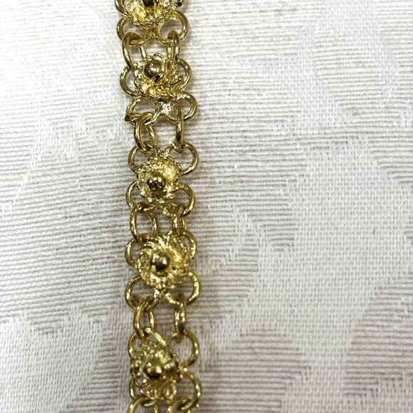 Belly Dance Gold Metal Boho Bra Y2K  NWT NOS - Picture 8 of 15